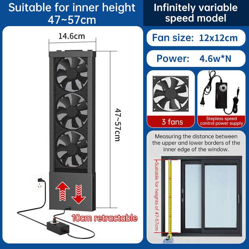 No-Drill Window Exhaust Fan