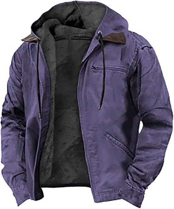 Men's Fleece-Lined Hooded Jacket
