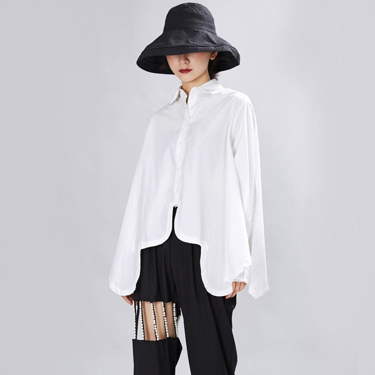 Irregular Loose Long Sleeve Shirt