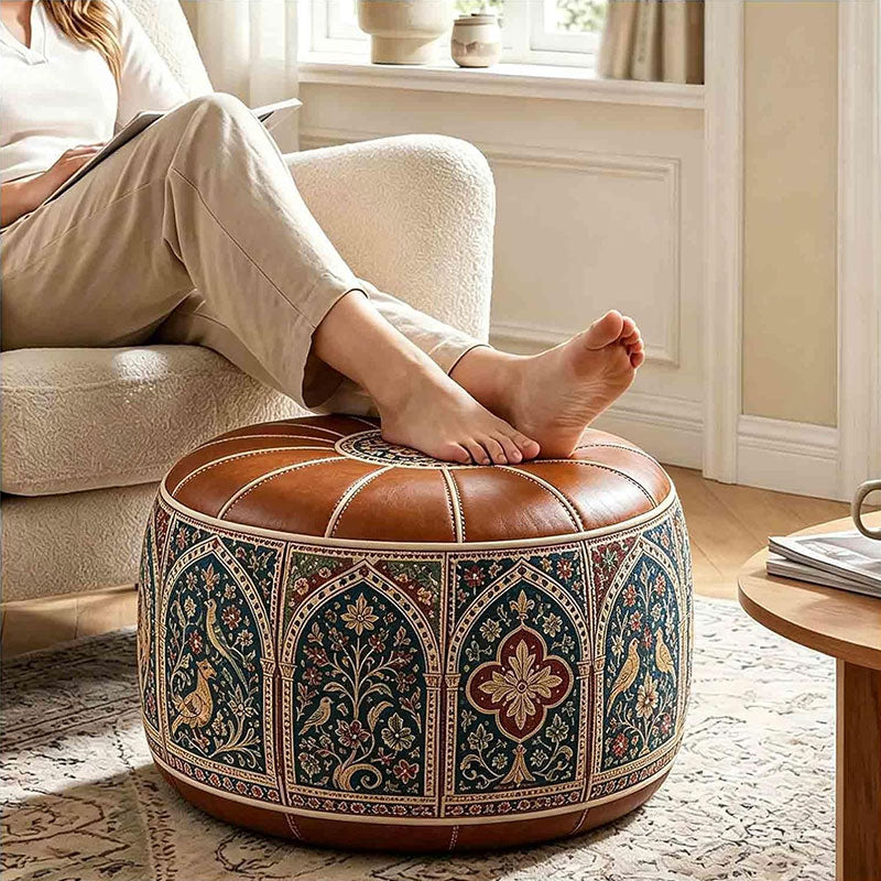 Bohemian Storage Ottoman Pouf