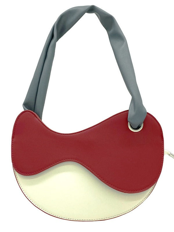 Contrasting Wave Saddle Bag